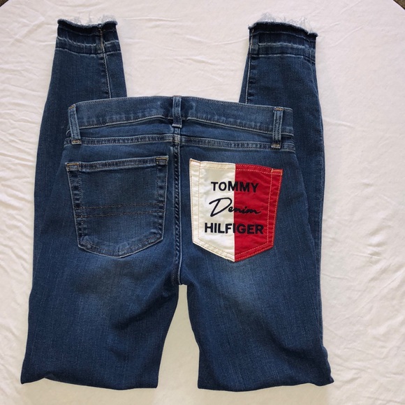 Tommy Hilfiger Color Block raw hem Jeans - Picture 2 of 11